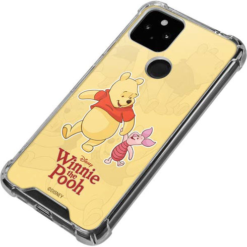 Disney Winnie the Pooh and Piglet Google Pixel 5 Clear Case